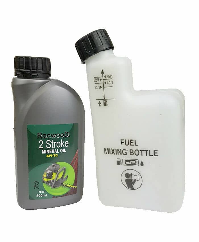 2 Stroke Oil 500ML & Fuel Petrol Mixing Bottle RocwooD