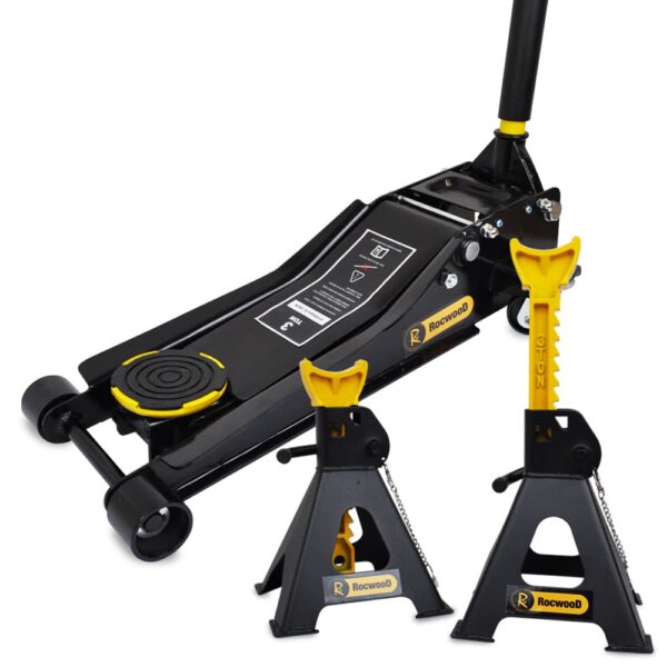 3 tonne jack and axle stand kit. reconditioned trolley jack