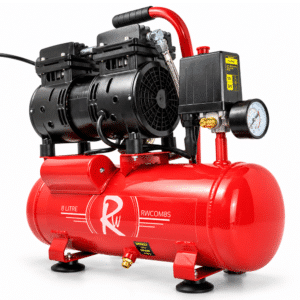 Air Compressor Electric 8L Litre 550w Silent Portable Oil Free 8bar 116psi