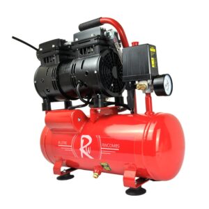 RocwooD Air Compressor Electric 8L Litre 550w Silent Portable Oil Free 8bar 116psi