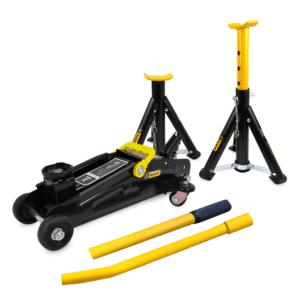 2 Ton Trolley Jack & 3 Ton Folding Axle Stand Kit